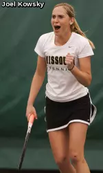 Jamie Mera celebrates