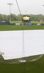 <i>Rain caused the game to be called in the seventh inning.</i>