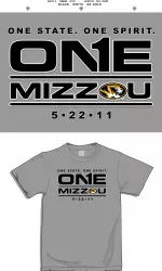One State. One Spirit. One Mizzou. United For Joplin