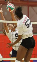 <i>Brimmage at the USA Volleyball tryouts earlier this year.</i>