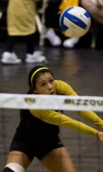 <i>Priscilla Armendariz pulled in a career-best 25 digs while becoming the 11th Tiger in program history to surpass 1,000 career digs.</i>