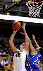 The Tigers dropped to Kansas in the Border Showdown on Sunday.