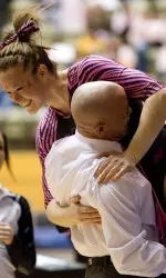 Mizzou Gymnastics upset Nebraska 195.725-194.550.