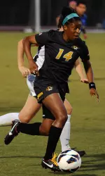 Junior Alyssa Diggs scored both Mizzou goals in the team's 2-1 OT win over Kentucky