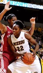 BreAnna Brock recorded her sixth double-double against the Sooners.