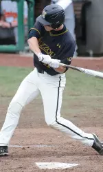 <i>Dane Opel hit his Big 12-leading 11th homer of the season.</i>