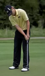 Jace Long defeated Aaron West 2&1 in the opening round of match play at the 2012 U.S. Amateur Public Links Championship.