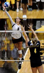 <i>Lisa Henning had 12 kills, 9 digs, 5 blocks and 2 aces.</i>