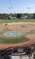 <i>Simmons Field at Taylor Stadium is being resurfaced.</i>