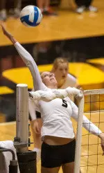 <i>Lisa Henning finished with a season-best 24 kills in the win.</i>