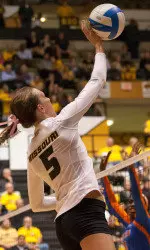 <i>Lisa Henning became Mizzou's all-time career kills leader in the 3-0 win over Ole Miss.</i>