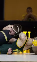 Sophomore Trevor Jauch pinned his way through the opening rounds en route to the 141-pound title.