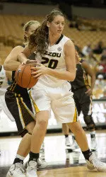 Kayla McDowell earned her first-career double double.