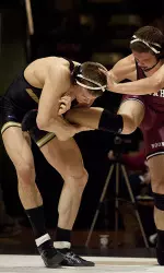 Larson is looking to qualify for the NCAA Championships for the fourth time in his career this year. He boasts a 22-8 record on the year.