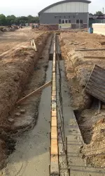 <i>Footings have been dug for the new clubhouse.</i>