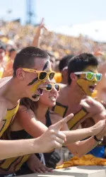 Fans at Faurot Field