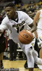 Keith Shamburger drives to the basket.