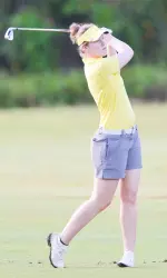 Jess Meek sunk two birdies in the final three holes