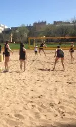 <i>Mizzou worked out in the sand this spring.</i>