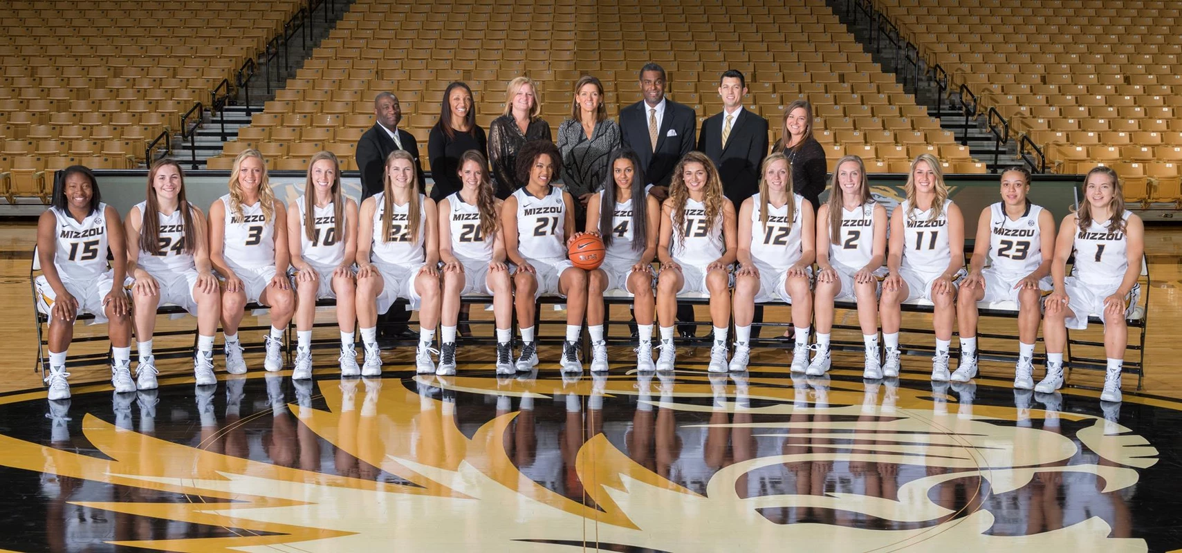 2015-16 Mizzou Women's Basketball team photo