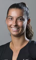 So. Brittany Lashway was on her way to singles and doubles wins before play ended