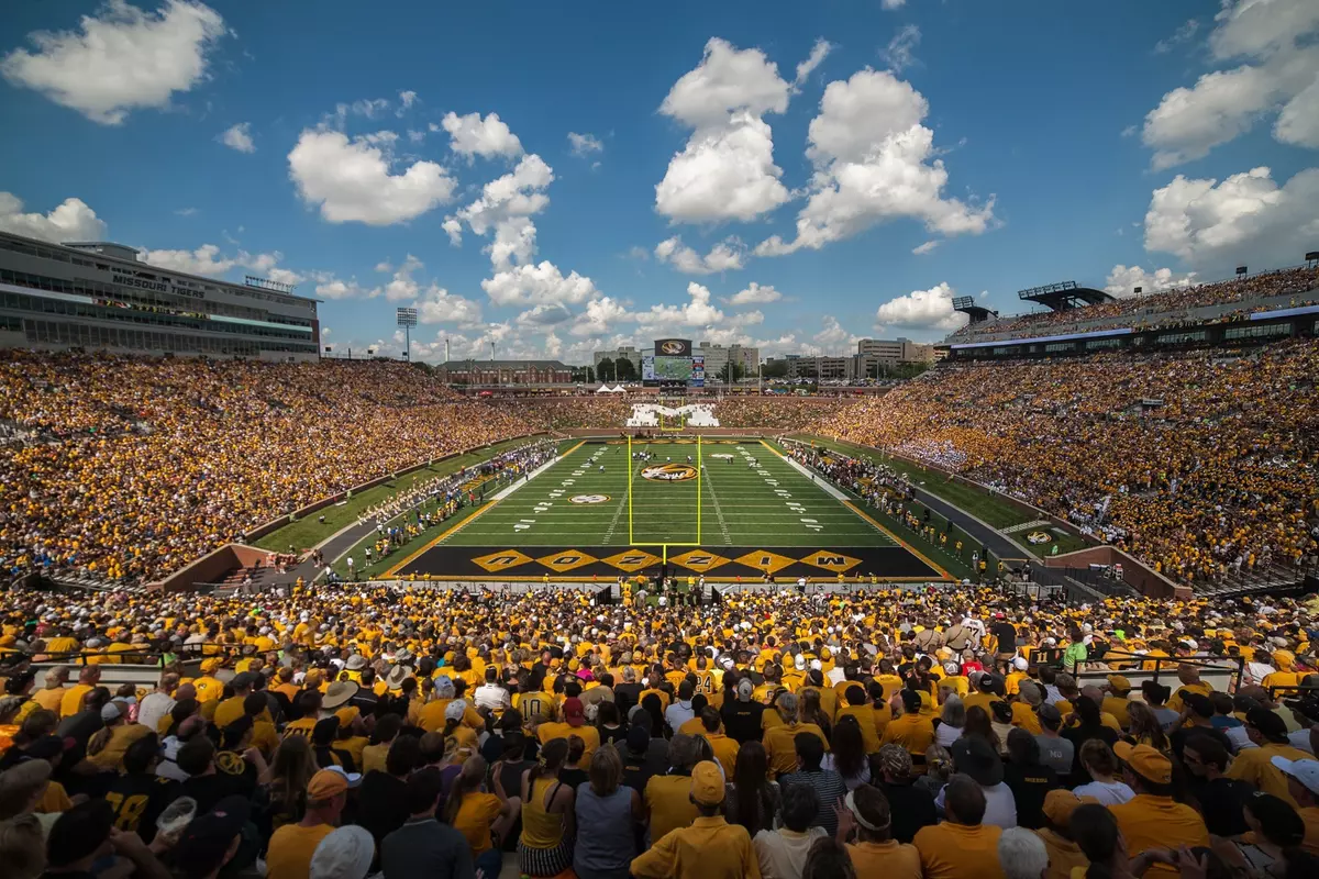 Faurot Field end zone vs. South Dakota State