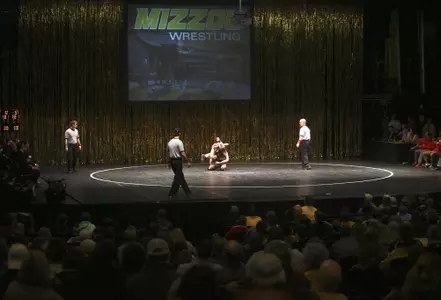 Wrestling at Jesse Auditorium