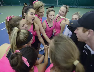 pink out tennis team pic