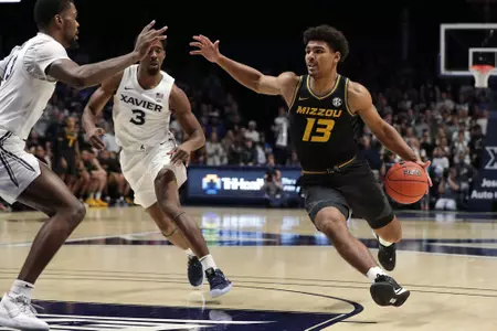 MizzouguardMarkSmith13MizzouTigersvsNo21XavierMuskateersatCintasArenainCincinnatiOhioonTuesdayNov122019ZachBland/MizzouAthletics
