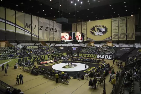 Mizzou wrestling verses University of Northern Iowa on Thursday, January 17, 2019 at the Hearnes Center.