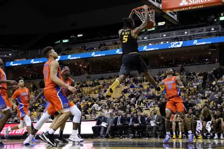 Mizzou forward Mitchell Smith (5). Mizzou Tigers vs. Florida Gators at Mizzou Arena in Columbia, Mo. on Saturday, Jan. 11, 2020. Zach Bland/Mizzou Athletics