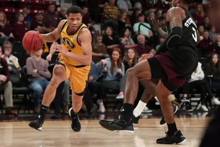 Mizzou guard Javon Pickett (4). Mizzou Tigers vs. Mississippi State Bulldogs at Humphreys Coliseum in Starkville, Miss. on Tuesday, Jan. 14, 2020. Zach Bland/Mizzou Athletics