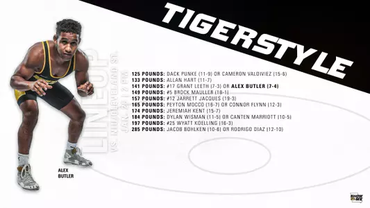 Lineup vs. NIU, Cleveland State