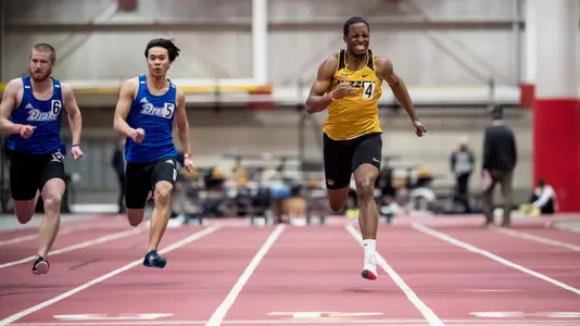 Jayson Ashford Completes the 60m Dash