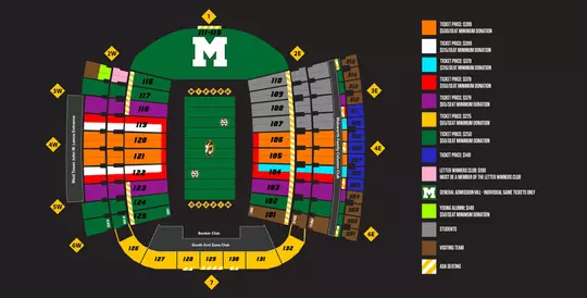 2022 Football Season Ticket Map