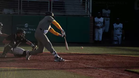 Chad McDaniel singles in the seventh inning (2/19/21)