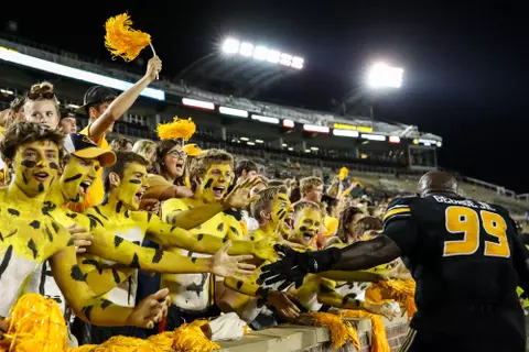 Realus George Jr.,
Mizzou Tigers vs. LA Tech on Faurot Field at Memorial Stadium in Columbia, MO. on Thursday, September 1, 2022.
Riley Hogan/Mizzou Athletics