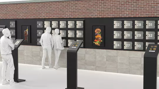 22 Food Lockers Mock-Up