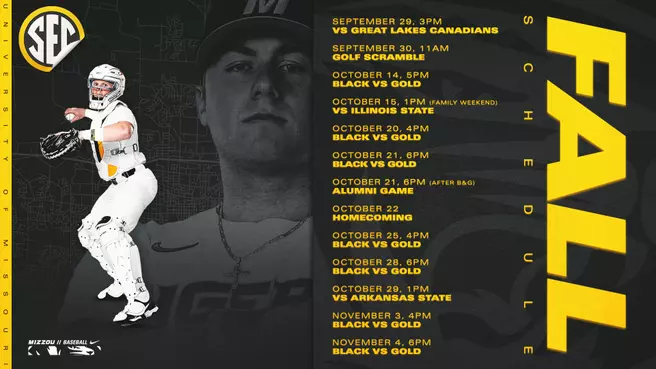 2022 Baseball Fall Schedule