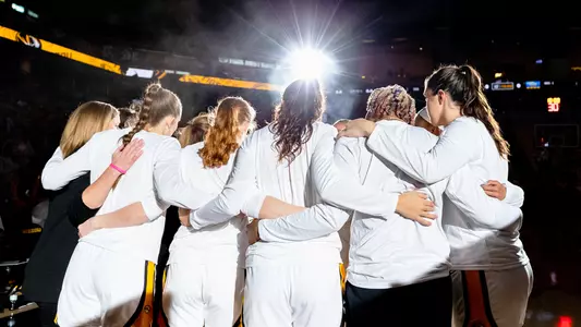 Women's Basketball Huddle
