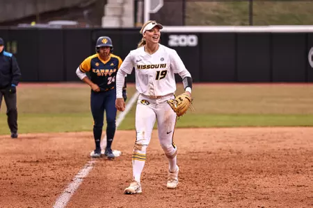 Mizzou Tigers vs. Kansas City at Mizzou Softball Stadium in Columbia, MO. on Wednesday, March 8, 2023.
Jaydyn Isiminger/Mizzou Athletics