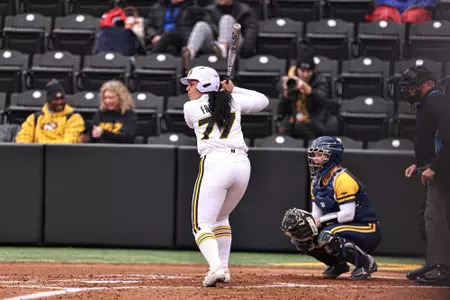 Mizzou Tigers vs. Kansas City at Mizzou Softball Stadium in Columbia, MO. on Wednesday, March 8, 2023. 
Jaydyn Isiminger/Mizzou Athletics