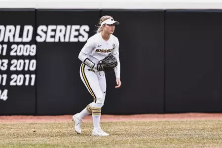 Mizzou Tigers vs. Kansas City at Mizzou Softball Stadium in Columbia, MO. on Wednesday, March 8, 2023. 
Jaydyn Isiminger/Mizzou Athletics