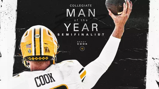 University of Missouri graduate student quarterback Brady Cook has been named one of 20 semifinalists for the eighth annual Jason Witten Collegiate Man of the Year Award, the organization announced Tuesday.