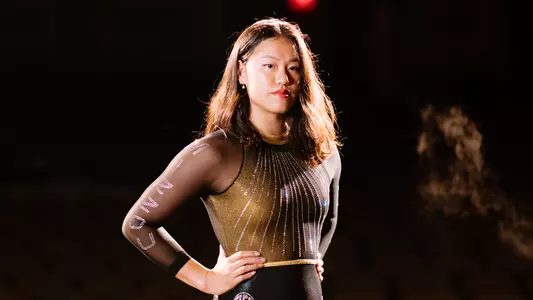 Helen Hu announces her return to the Mizzou gymnastics program to compete on the team's roster for the 2025 season on October 7, 2024.