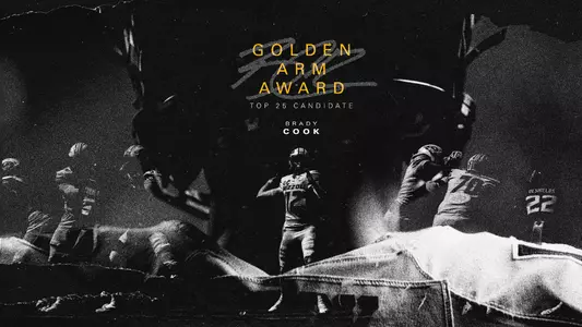 University of Missouri quarterback Brady Cook has been selected to the Johnny Unitas Golden Arm Award Top 25 List, the organization announced.
