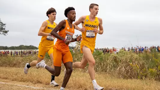 Junior Drew Rogers during the 2024 SEC Cross Country Championship race on November 1, 2024.