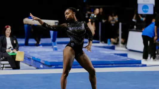 Mizzou Gymnastics competes in the NCAA Regional Final in Gainesville, Florida against Utah, Florida and Michigan State. Mizzou Gymnastics took 3rd with a score of 197.325