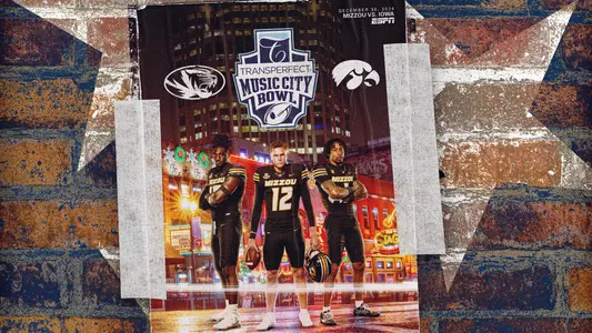 The University of Missouri will play in its 37th bowl game when it meets Iowa in the TransPerfect Music City Bowl on Monday, December 30 in Nashville.