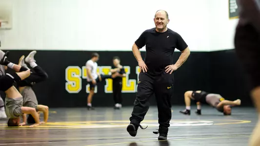 Coach Brian Smith_ WR practice